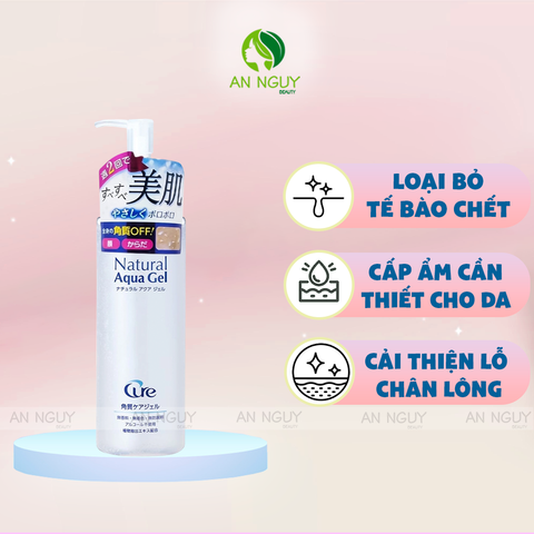 Gel Tẩy Tế Bào Chết Cure Natural Aqua Gel Cho Mặt Và Toàn Thân Nhật Bản 250gr