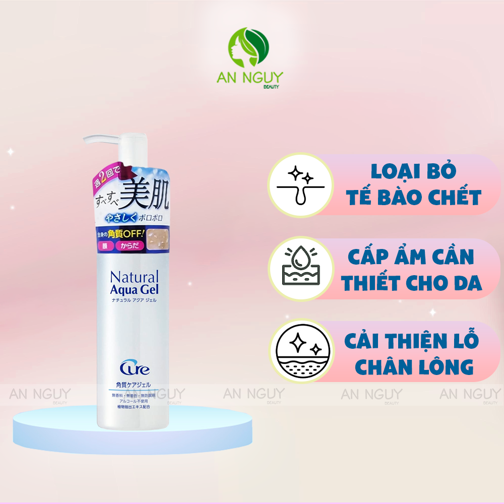 Gel Tẩy Tế Bào Chết Cure Natural Aqua Gel Cho Mặt Và Toàn Thân Nhật Bản