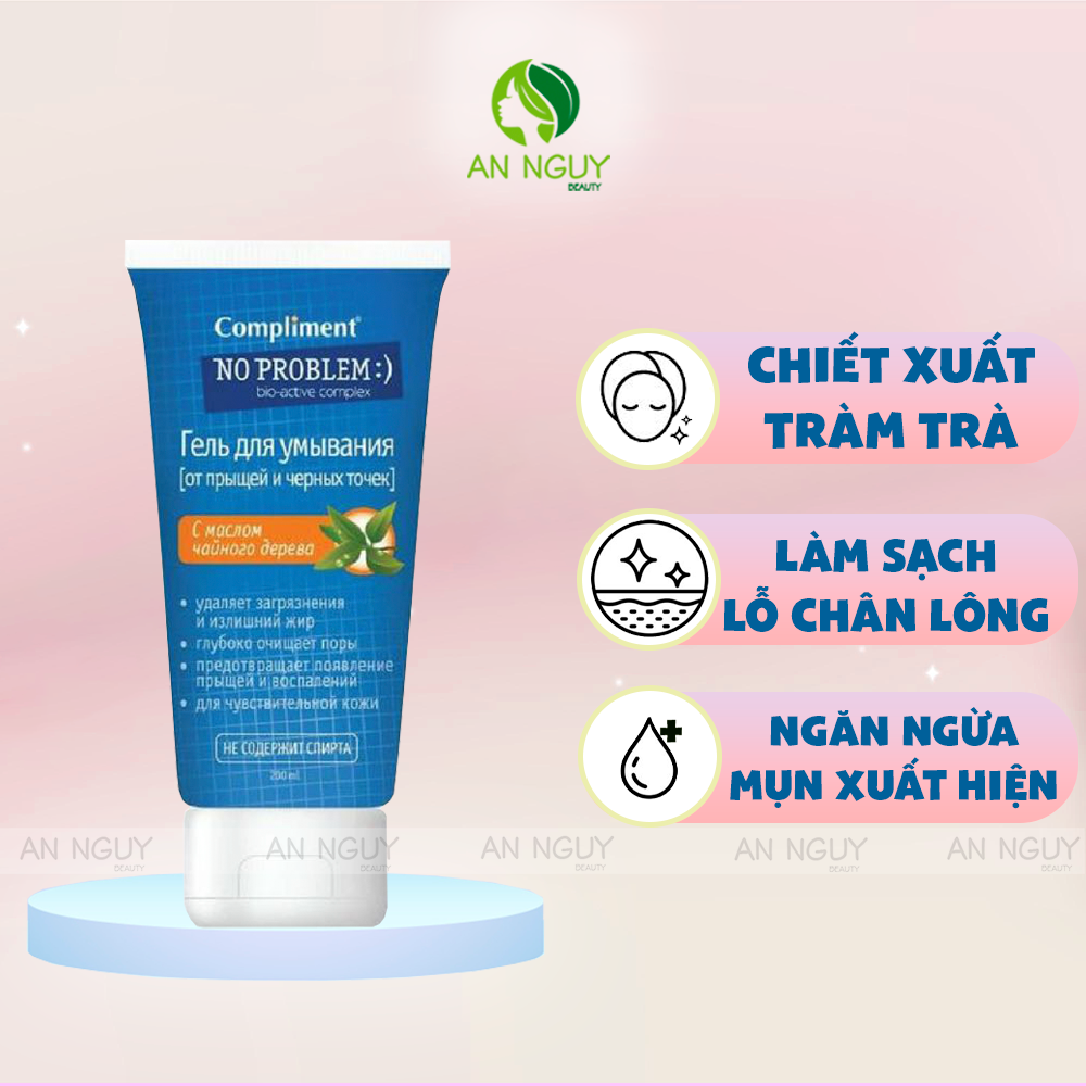 Sữa Rửa Mặt Compliment No Problem Dạng Gel 200ml