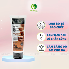 Tẩy Da Chết Mặt Organic Shop Organic Coffee & Powder Face Gommage Chiết Xuất Hạt Cà Phê 75ml