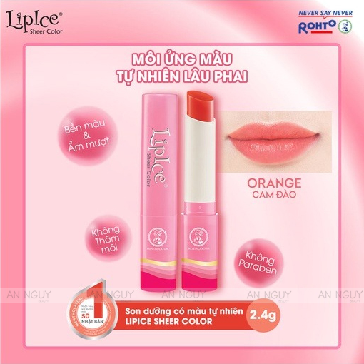 Son Dưỡng LipIce Sheer Color Giúp Môi Mềm Mịn 2.4gr