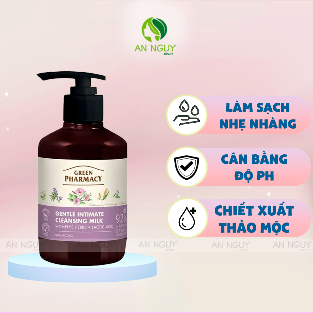 Dung Dịch Vệ Sinh Zelenaya Apteka Green Pharmacy Gel For Intimate Chiết Xuất Thiên Nhiên 370ml