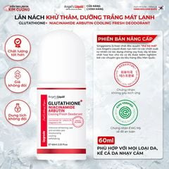 Lăn Vùng Nách Angel’s Liquid Glutathione Plus Niacinamide Arbutin Mờ Thâm Dưỡng Trắng 60ml