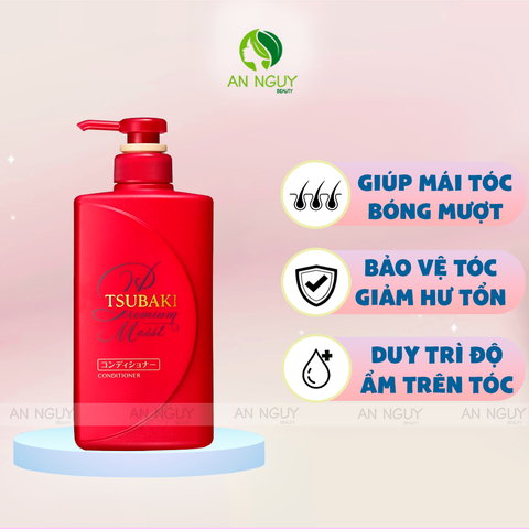 Dầu Xả Tsubaki Premium Conditioner Phục Hồi Hư Tổn 490ml