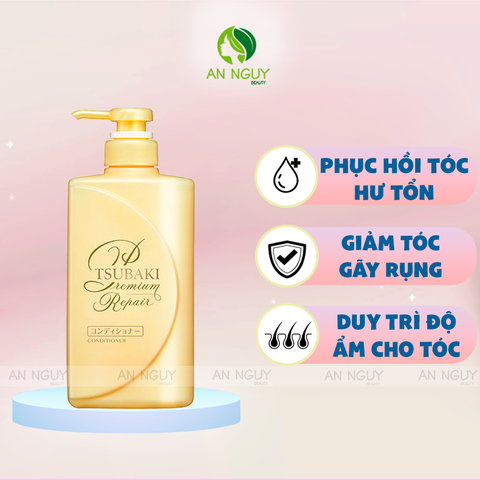 Dầu Xả Tsubaki Premium Conditioner Phục Hồi Hư Tổn 490ml