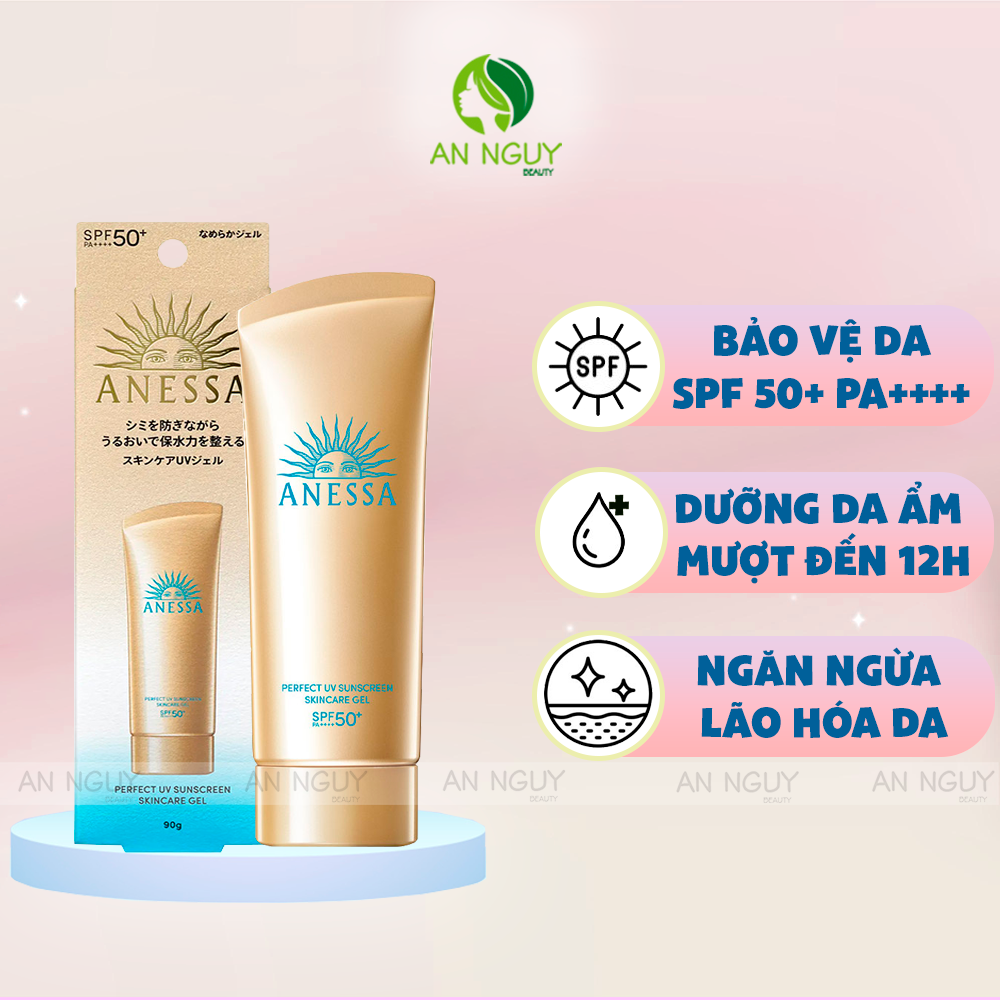 Gel Chống Nắng Anessa Perfect UV Sunscreen Skincare Gel Dưỡng Ẩm 90g