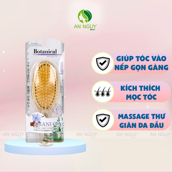 Lược Chải Đầu Botanical Amani Oil Gỡ Rối Cho Tóc