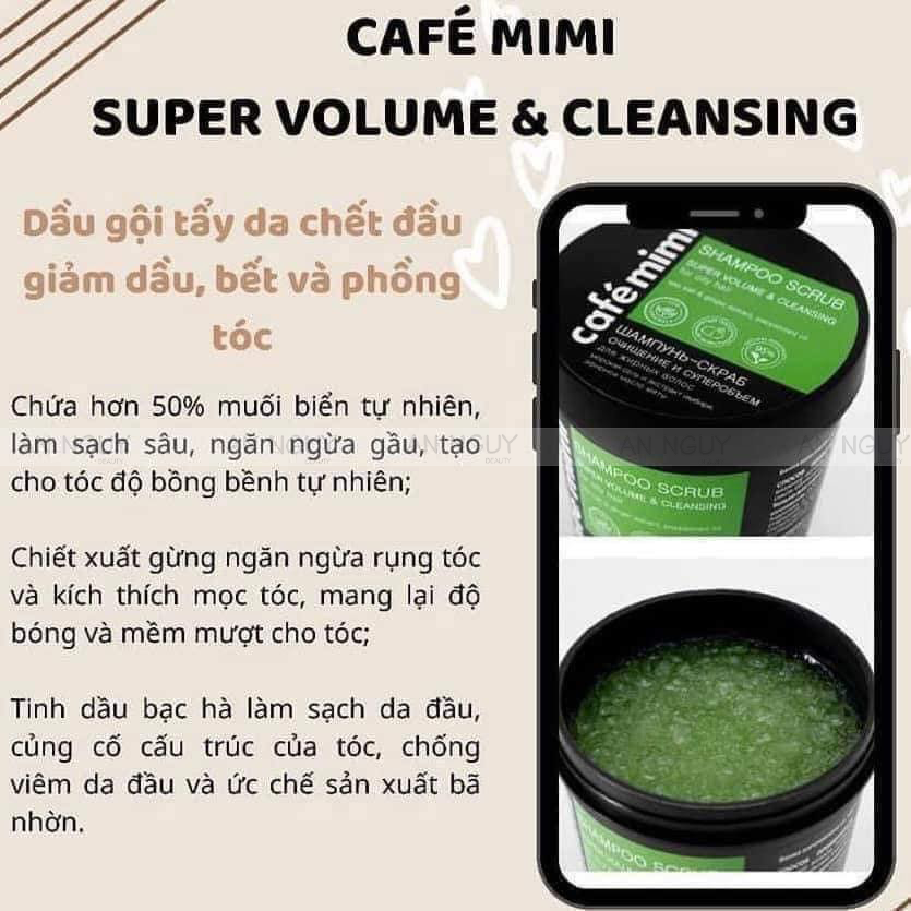 Tẩy Da Chết Cho Tóc Và Da Đầu Café Mimi 330gr