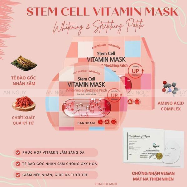 Mặt Nạ Banobagi Stem Cell Vitamin Mask 30gr