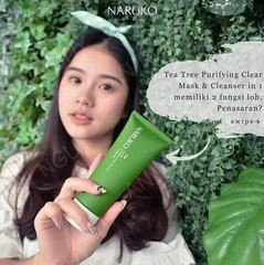 Sữa Rửa Mặt Tea Tree Naruko Clay Mask-Cleanser 2in1 Sạch Sâu Lỗ Chân Lông 120gr