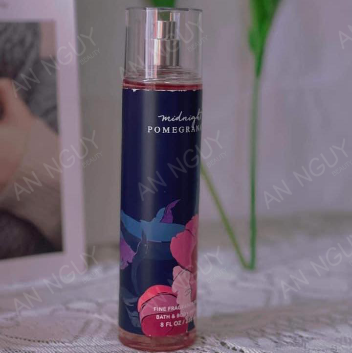 Xịt Thơm Bath & Body Works Honey Midnight Pomegranate Fine Fragrance Mist Hương Thơm Lôi Cuối 236ml