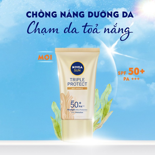 Kem Chống Nắng Nivea Triple Protect SPF50+ PA+++ 40ml