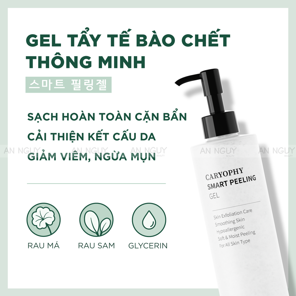 Gel Tẩy Tế Bào Chết Caryophy Smart Peeling Gel Ngăn Ngừa Mụn 250ml