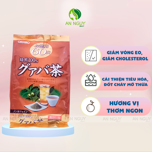 Trà Lá Ổi Hỗ Trợ Giảm Cân Orihiro Guava Tea 60 Gói