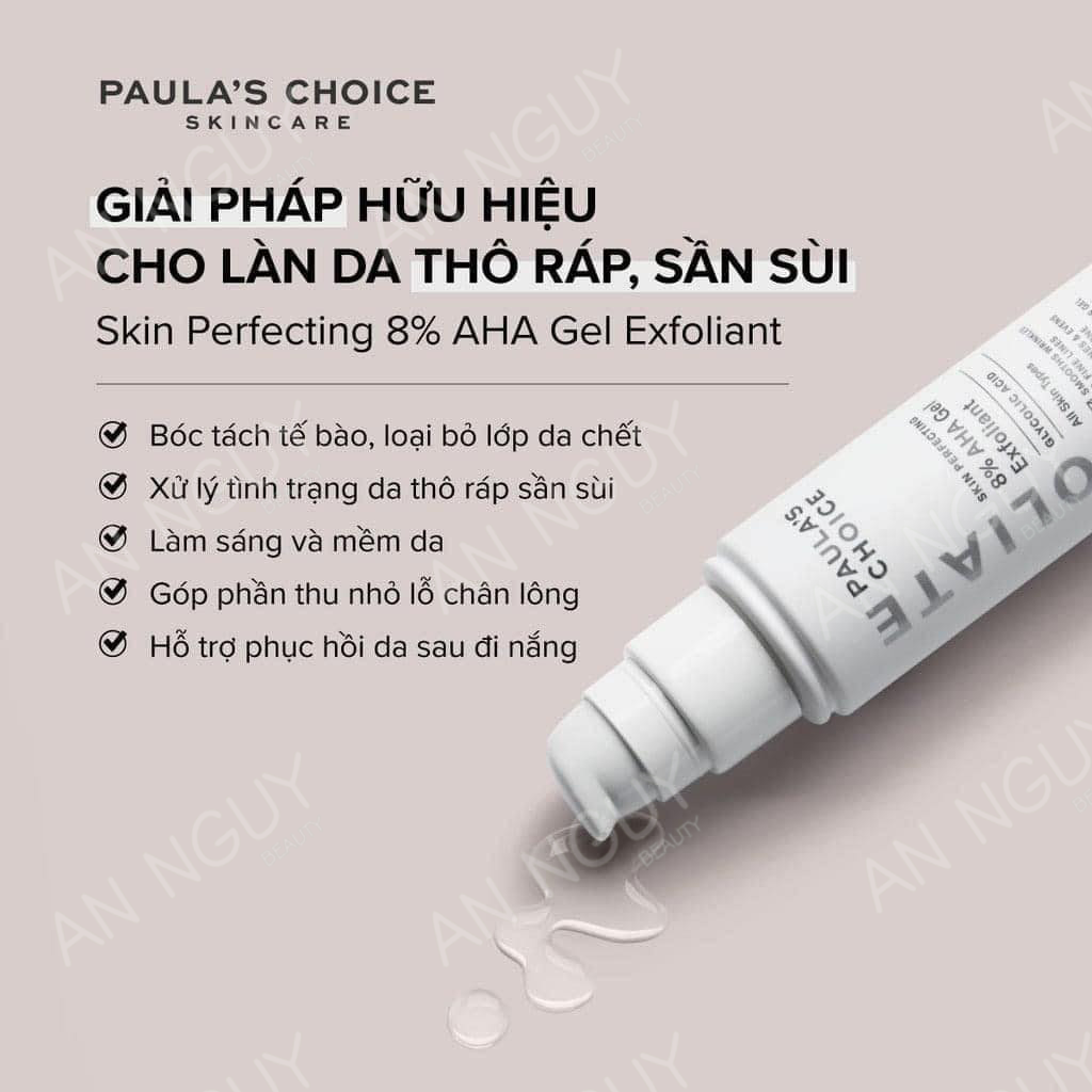Tẩy Tế Bào Chết Hoá Học Paula's Choice Skin Perfecting 8% AHA Gel Exfoliant 15ml