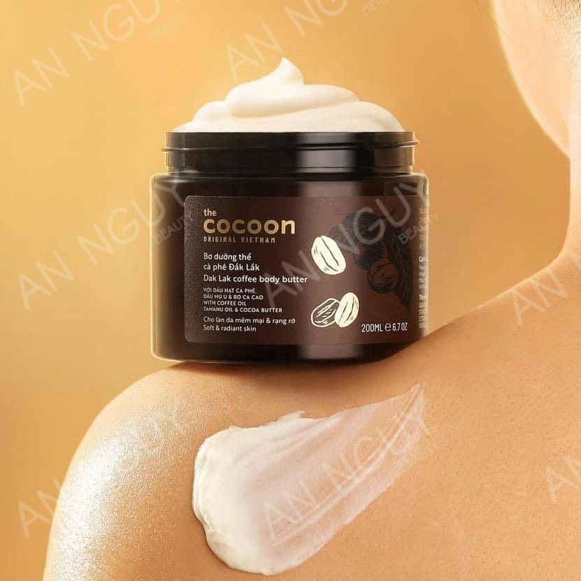Bơ Dưỡng Thể CoCoon Chiết Xuất Cà Phê Đắk Lắk Dưỡng Ẩm, Mềm Mịn Da 200ml