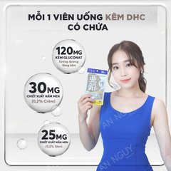 Viên Uống DHC ZinC Trị Mụn Bổ Sung Kẽm