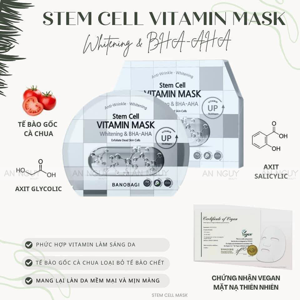 Mặt Nạ Banobagi Stem Cell Vitamin Mask 30gr