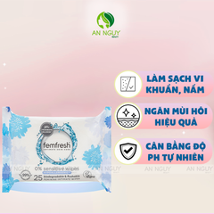 Khăn Ướt Vệ Sinh Vùng Kín Femfresh Intimate Skin Care Wipes