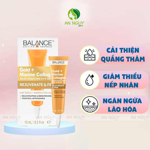 Serum Dưỡng Mắt Balance Active Formula Gold + Marine Collagen Rejuvenating Eye Serum 15ml