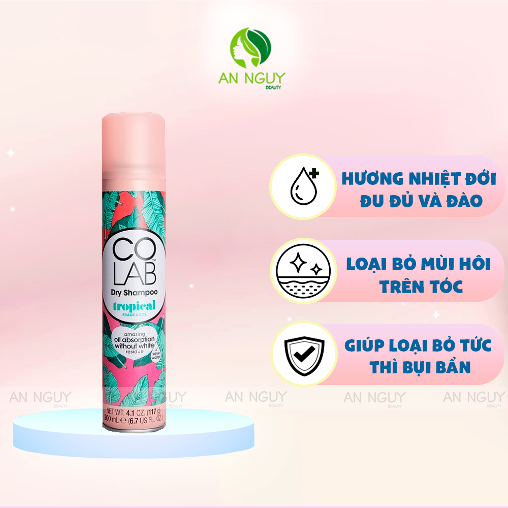 Dầu Gội Khô COLAB Dry Shampoo 200ml