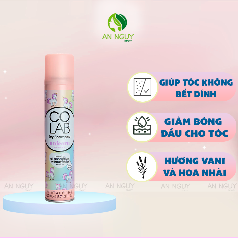 Dầu Gội Khô COLAB Dry Shampoo 200ml