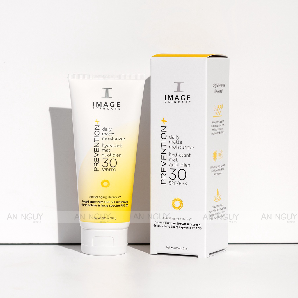Kem Chống Nắng Image Skincare Prevention+ Daily Matte Moisturizer SPF 30 Cho Da Dầu, Mụn Image 91gr