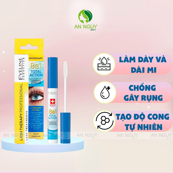 Tinh Chất Dưỡng Mi Eveline Total Action 10ml