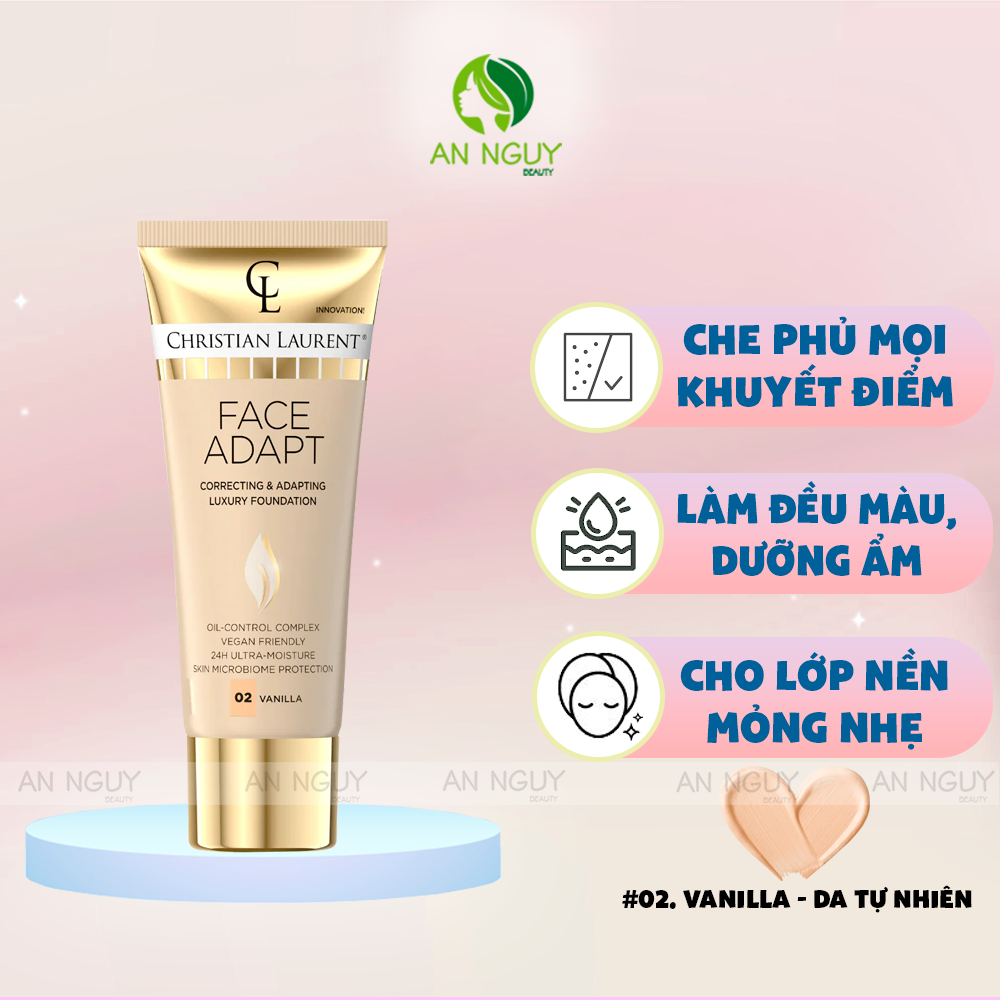 Kem Nền Christian Laurent Face Adapt Correcting & Adapting Luxury Foundation 30ml