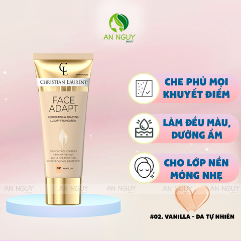 Kem Nền Christian Laurent Face Adapt Correcting & Adapting Luxury Foundation 30ml