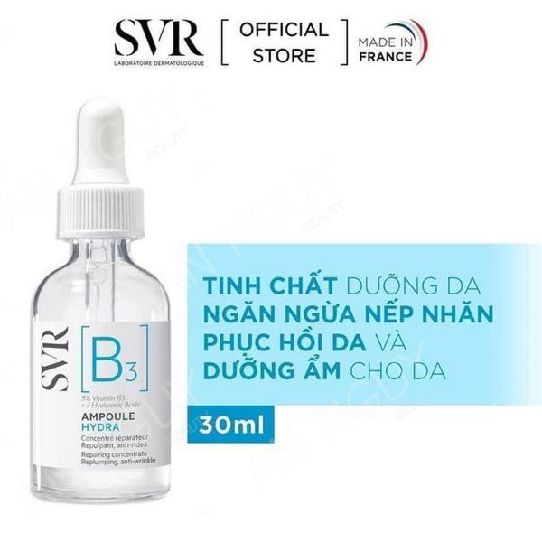 [Mua 1 Tặng 1] Serum SVR Ampoule Hydra B3 Ngừa Nếp Nhăn, Phục Hồi & Dưỡng Ẩm Da 30ml + Tặng Chai 10ml