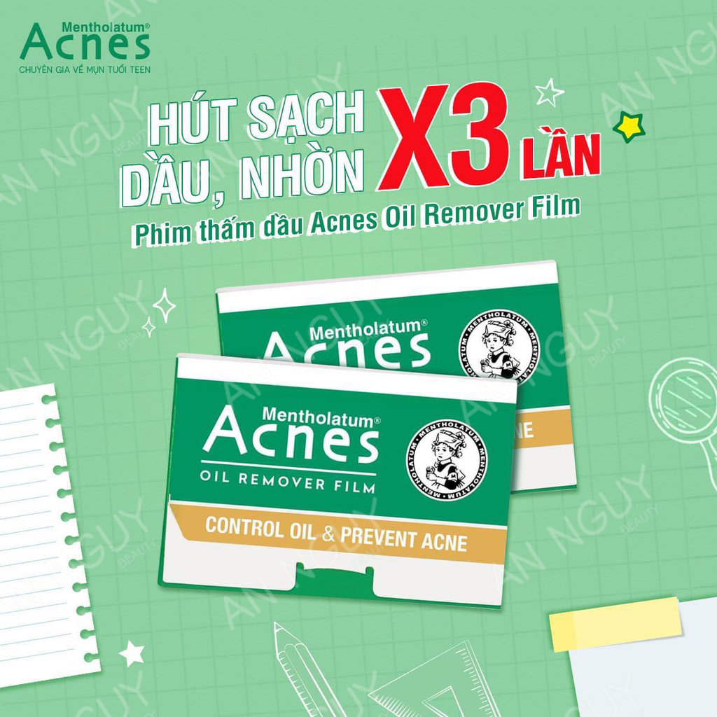 Phim Thấm Dầu Acnes Oil Remover Film 50 Tờ