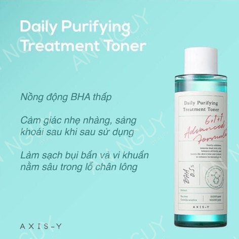 Nước Hoa Hồng Axis-Y Daily Purifying Treatment Toner Làm Dịu Da 200ml