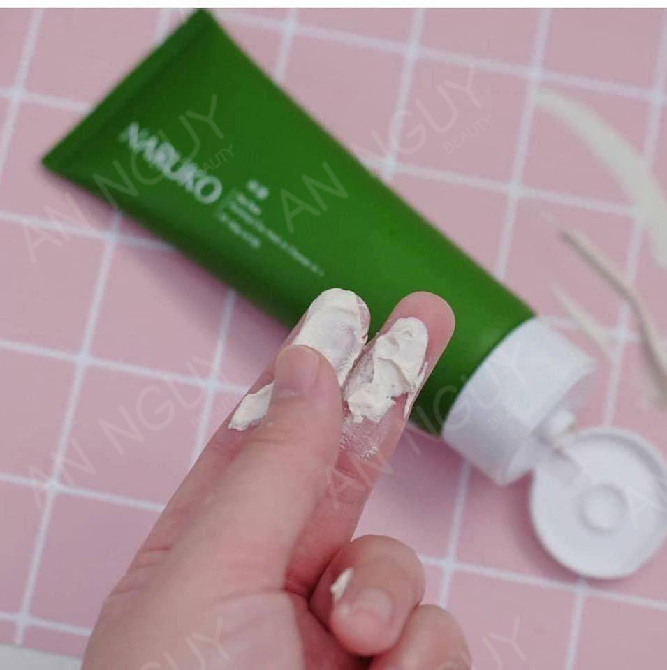 Sữa Rửa Mặt Tea Tree Naruko Clay Mask-Cleanser 2in1 Sạch Sâu Lỗ Chân Lông 120gr