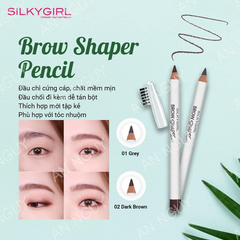 Chì Mày Kèm Chổi SilkyGirl Brow Shaper Pencil 1.14gr