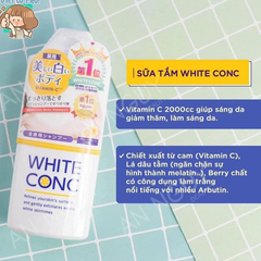Sữa Tắm White ConC Body Shampoo Giúp Trắng Da 360ml