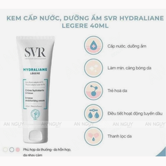 Kem Dưỡng Ẩm SVR Hydraliane Legere Dành Cho Da Thường, Hỗn Hợp 40ml