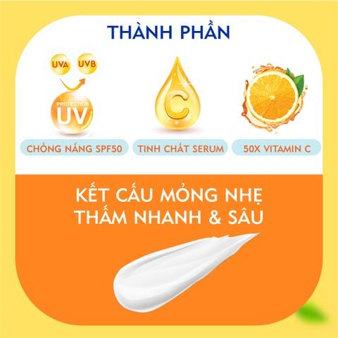 Tinh Chất Dưỡng Thể Nivea Extra Bright Super C+ Vitamin Serum SPF50 PA+++ Giúp Sáng Da 180ml