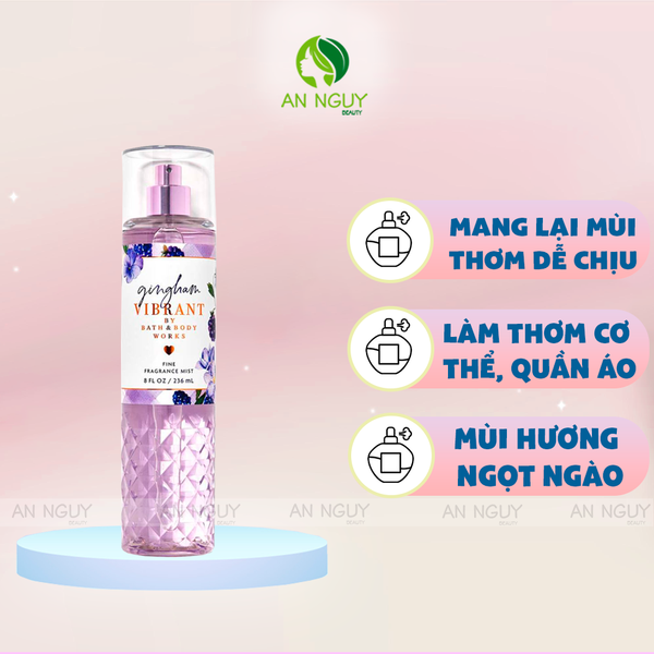 Xịt Thơm Bath & Body Works Gingham Fine Fragrance Mist 236ml