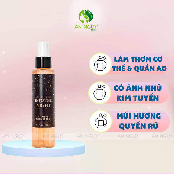 Xịt Thơm Có Nhũ Bath & Body Works Diamond Shimmer Mist 146ml