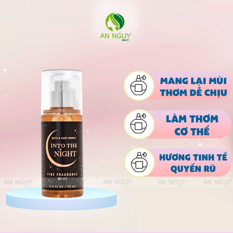 Xịt Thơm Bath & Body Works Into The Night Fine Fragrance Mist Hương Thơm Quyến Rũ