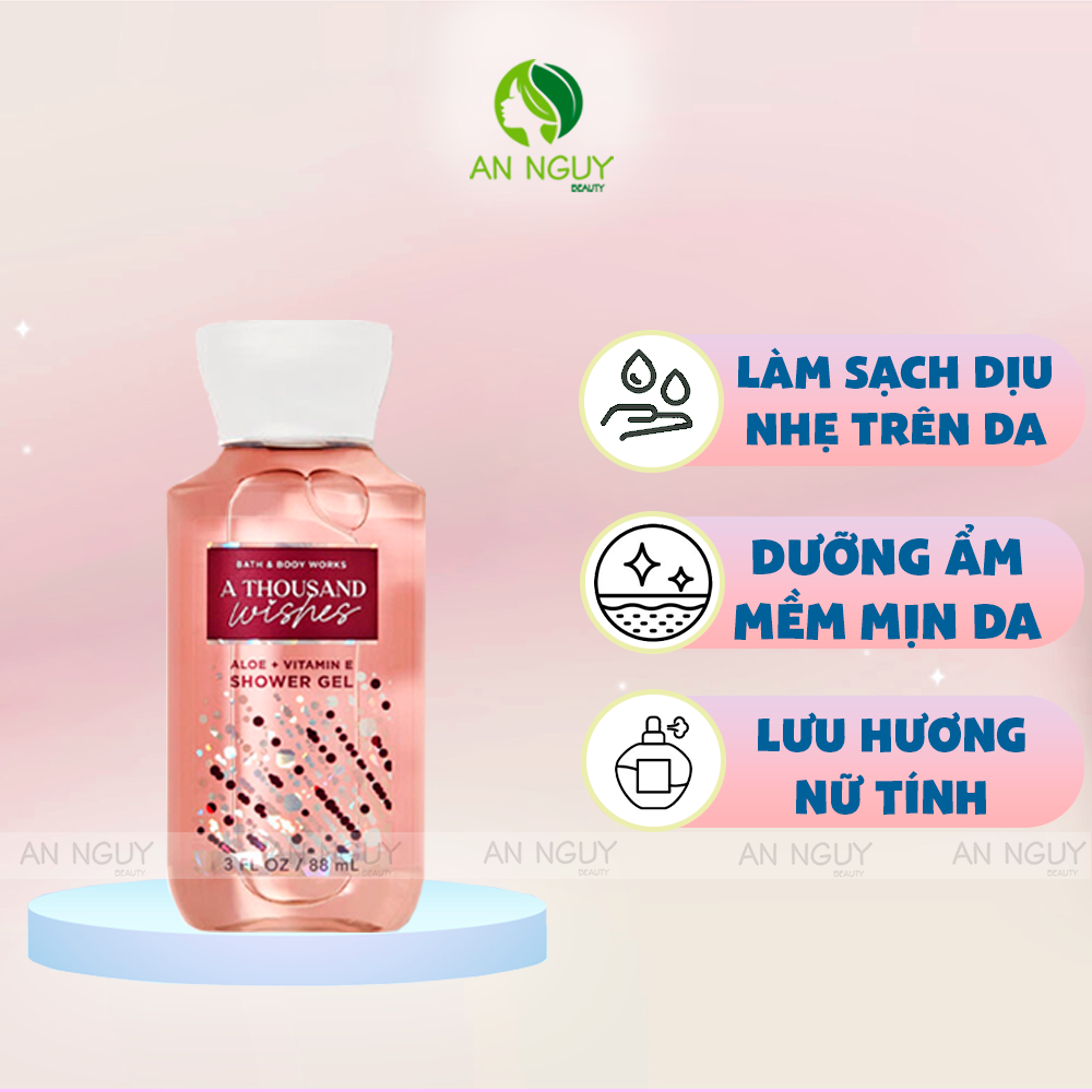 Gel Tắm Bath & Body Works Shower Gel Lưu Hương Thơm Lâu 88ml