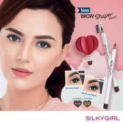 Chì Mày Kèm Chổi SilkyGirl Brow Shaper Pencil 1.14gr