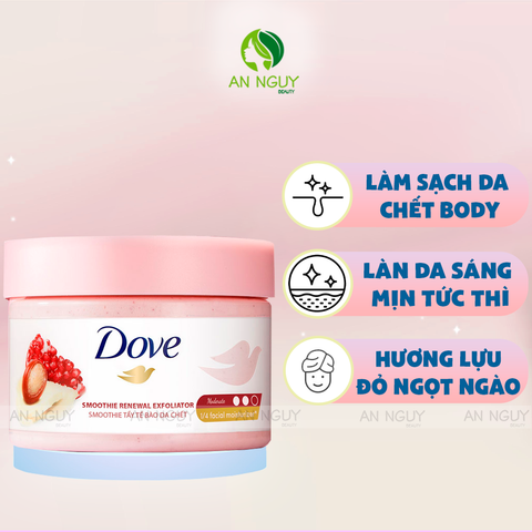 Tẩy Da Chết Body Dove Smoothie Renewal Exfoliator 298gr