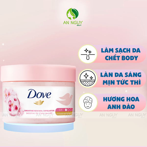 Tẩy Da Chết Body Dove Smoothie Renewal Exfoliator 298gr