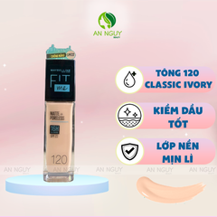 Kem Nền Maybelline Fit Me Matte + Poreless Foundation Mịn Nhẹ, Kiềm Dầu 30ml