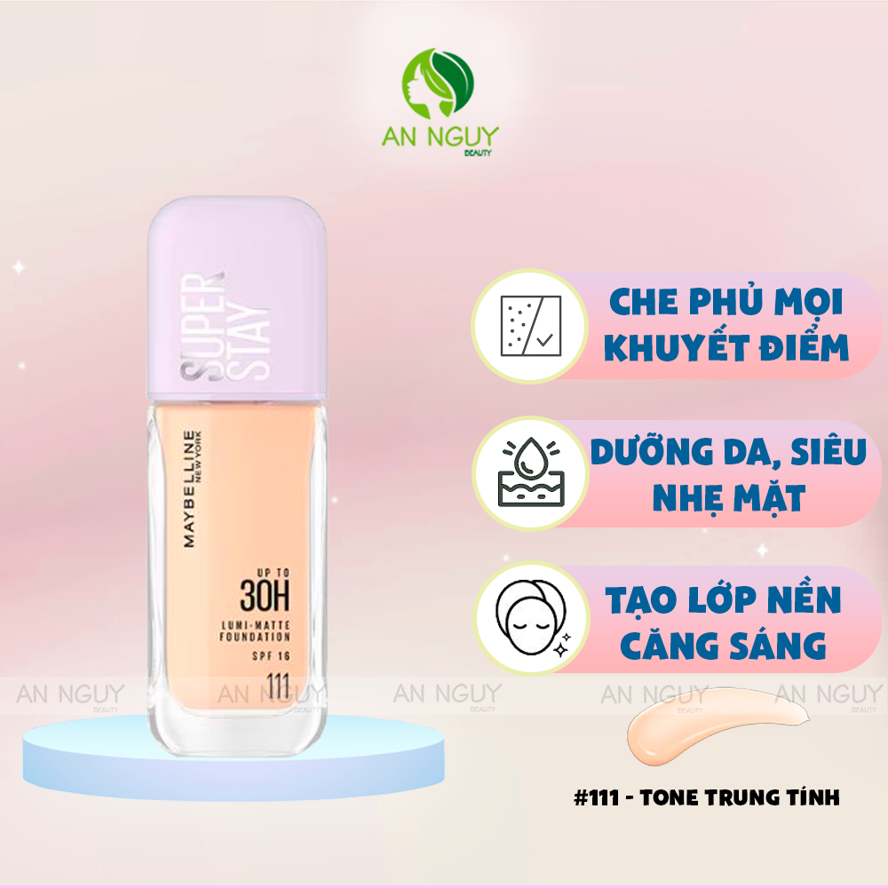 Kem Nền Bắt Sáng Maybelline Superstay Lumi-Matte 30H Foundation