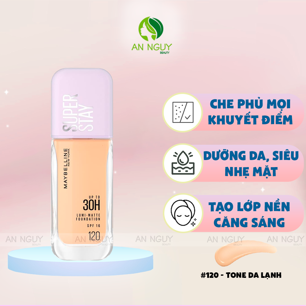 Kem Nền Bắt Sáng Maybelline Superstay Lumi-Matte 30H Foundation
