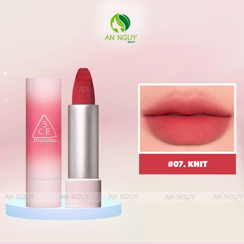 Son Thỏi Lì 3CE Cashmere Hug Lipstick 3.5g