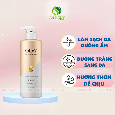 Sữa Tắm Trắng Da Olay Body Cellscience B3+ 500g (Bản Trung)